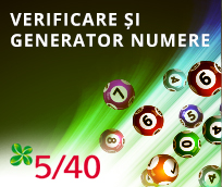 Verificare si Generator Numere 5 din 40