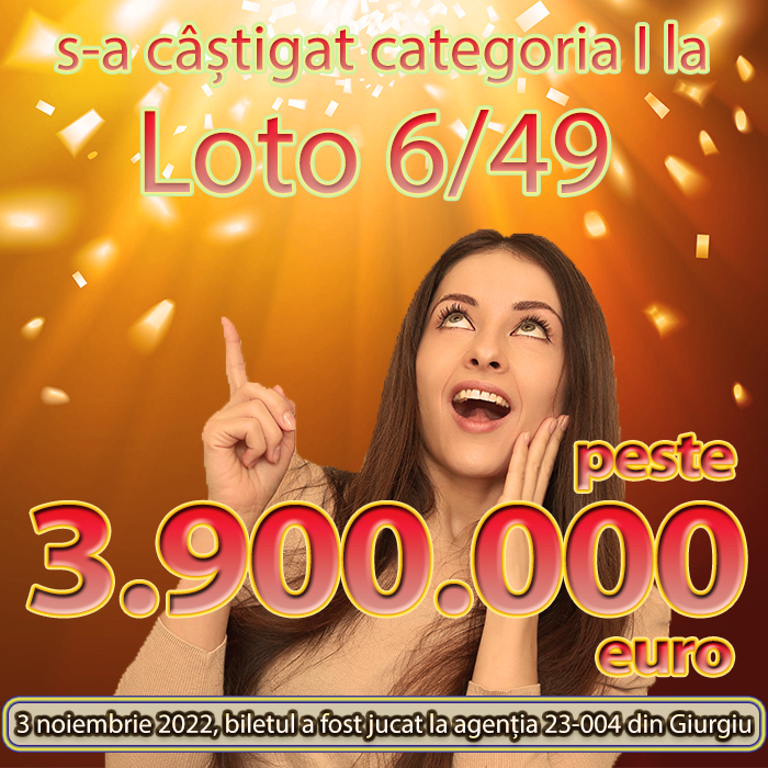 Diagnose shape Autonomous S-a castigat marele premiu la Loto 6/49 in valoare de peste 3,9 milioane de  euro – Loteria Romana